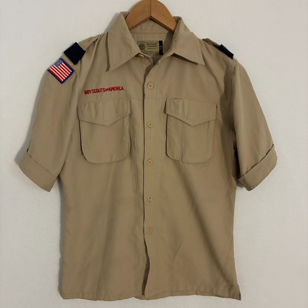 Boy Scouts of America BSA Uniform Shirt Youth L Vented Gorpcore Outdoors